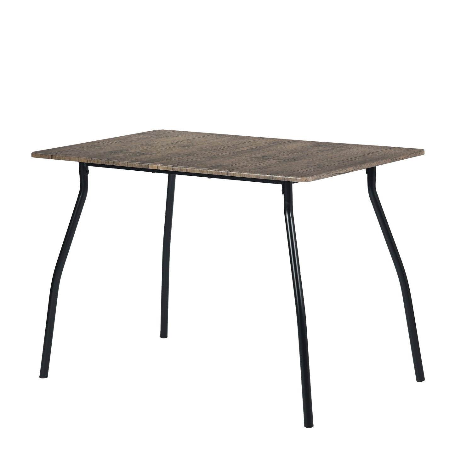 REEDER Modulares Tisch- und 4 Stühle Set - Eiche/Schwarz