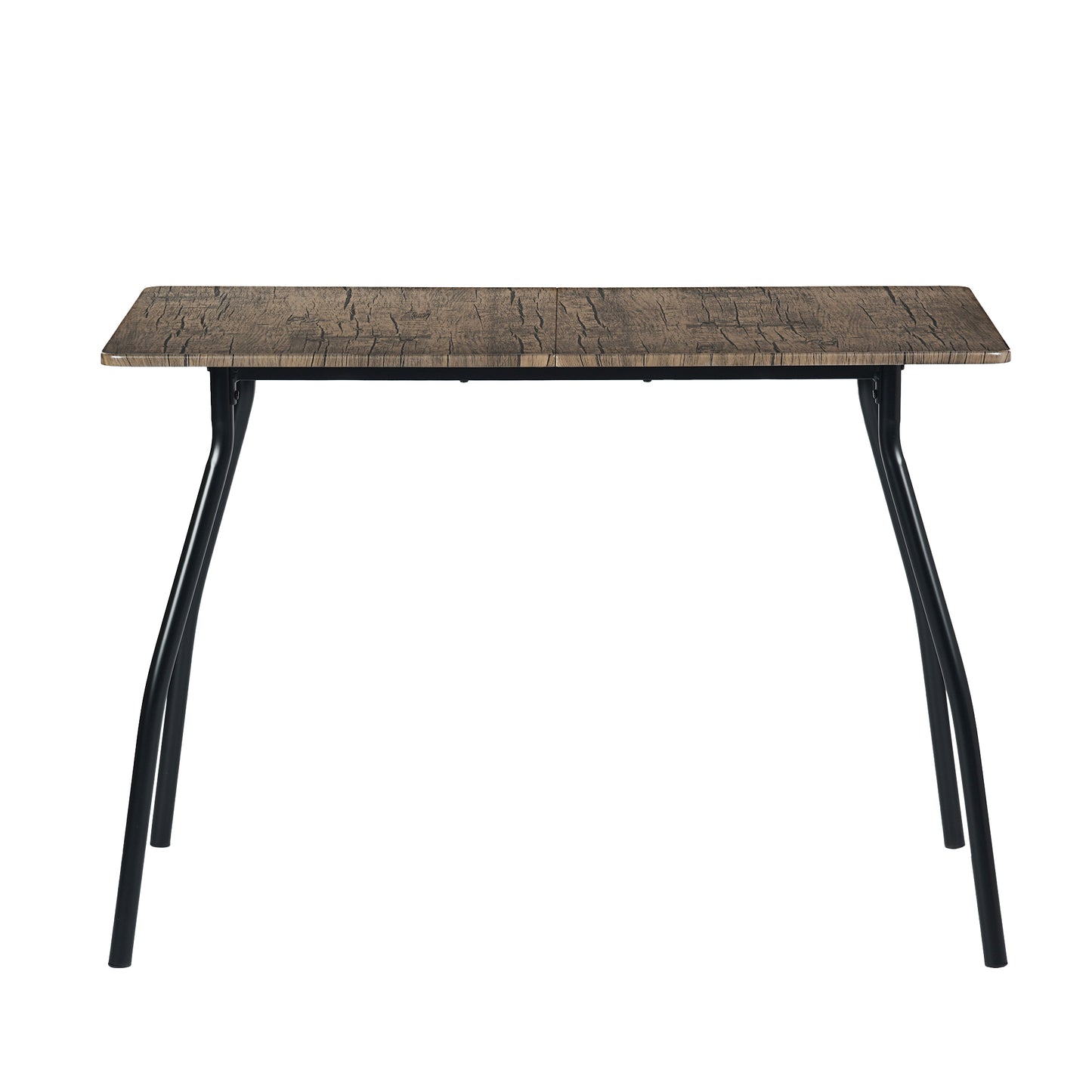 REEDER Modulares Tisch- und 4 Stühle Set - Eiche/Schwarz