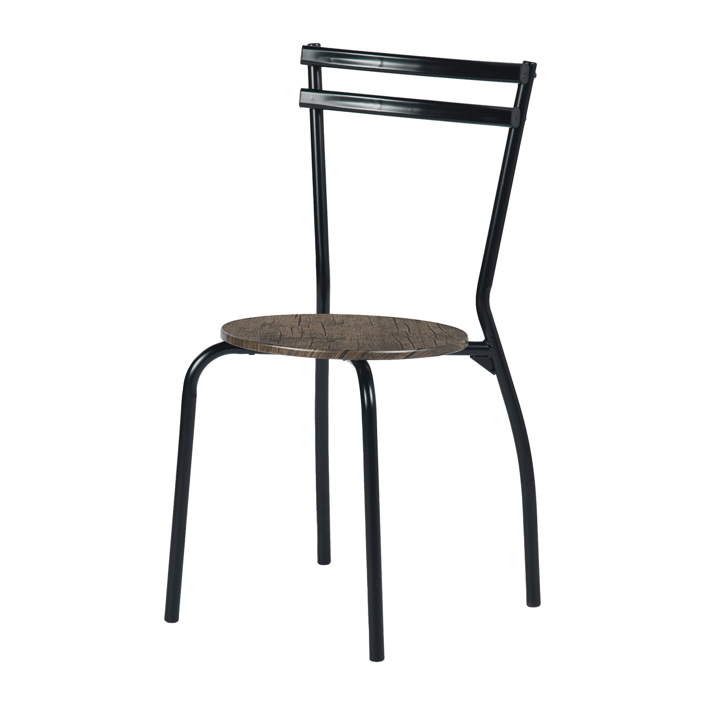 REEDER Modulares Tisch- und 4 Stühle Set - Eiche/Schwarz