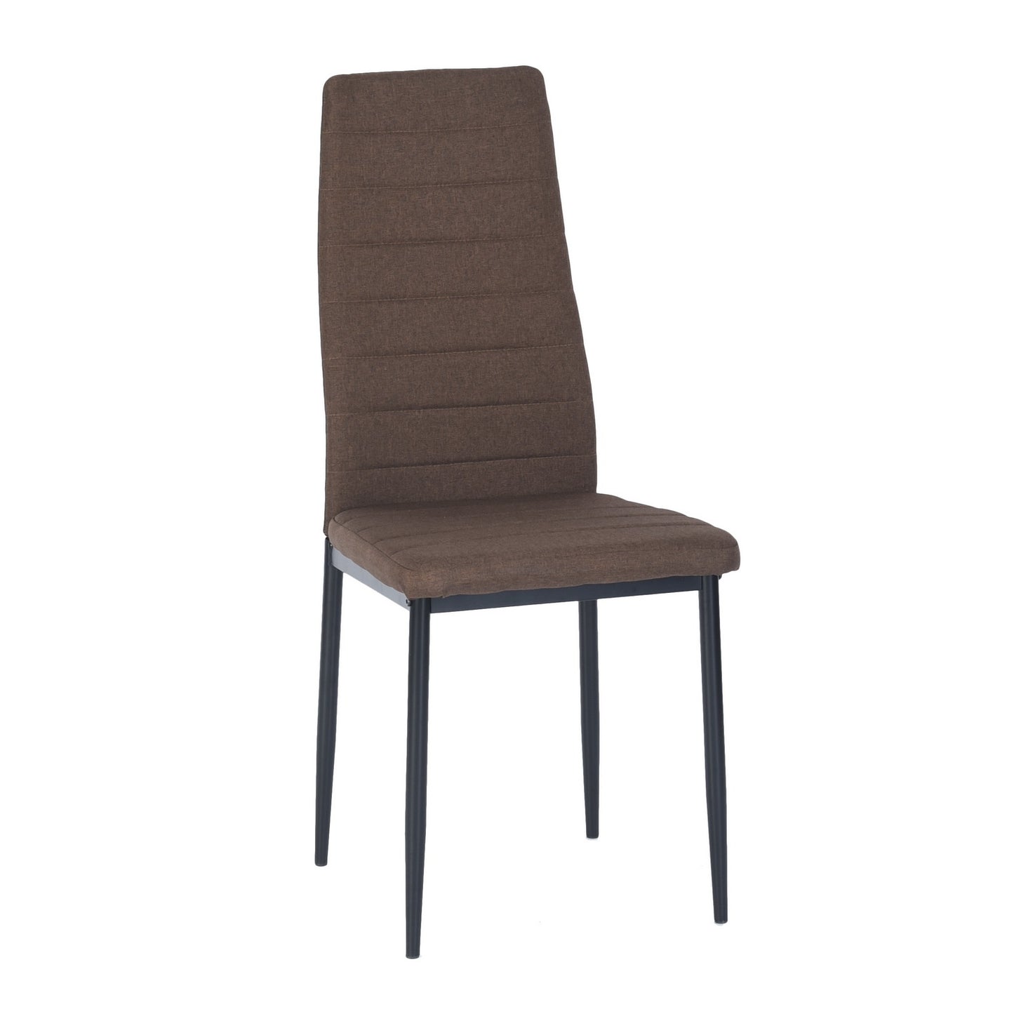 Moderne gepolsterte Esszimmerstühle (4er-Set) – Beige/Braun/Grau-ANN
