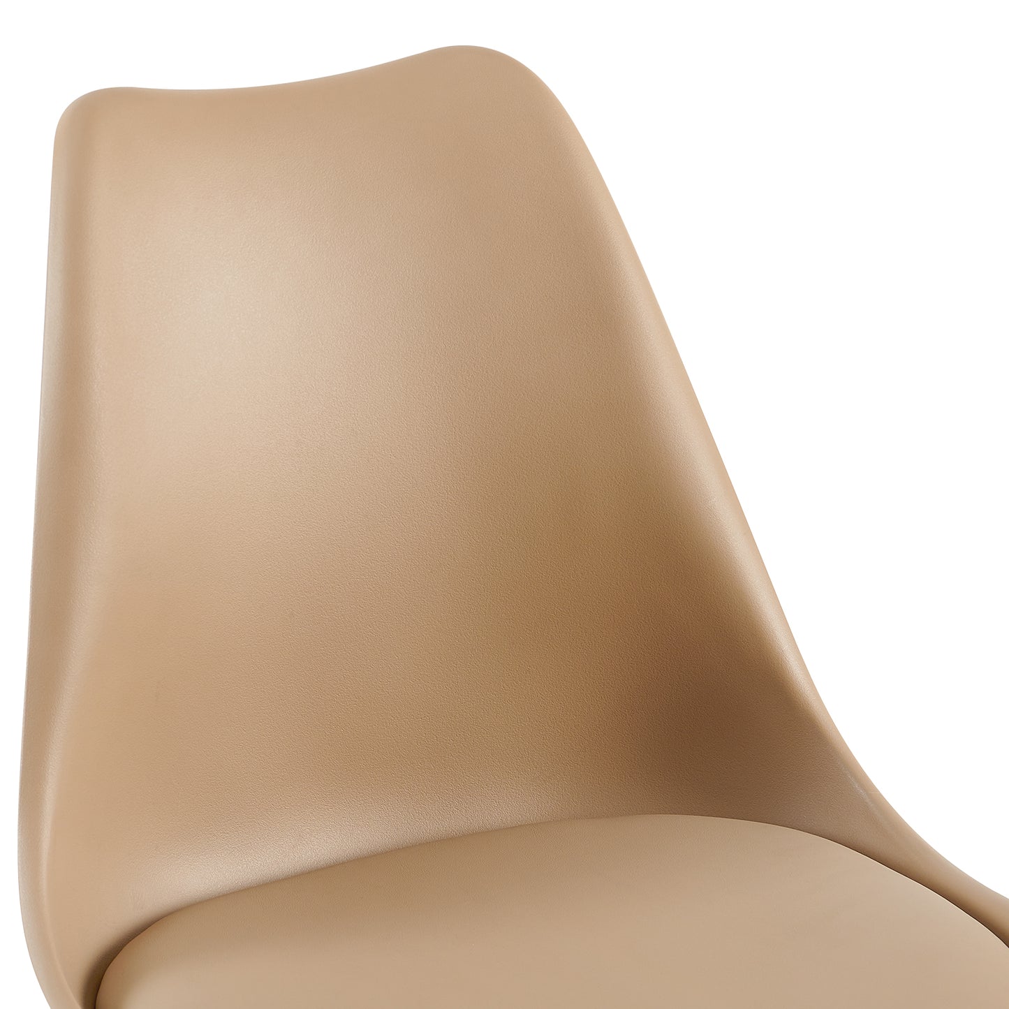 OATS 4er-Set Esszimmerstühle, gepolstert, Khaki/Helles Khaki