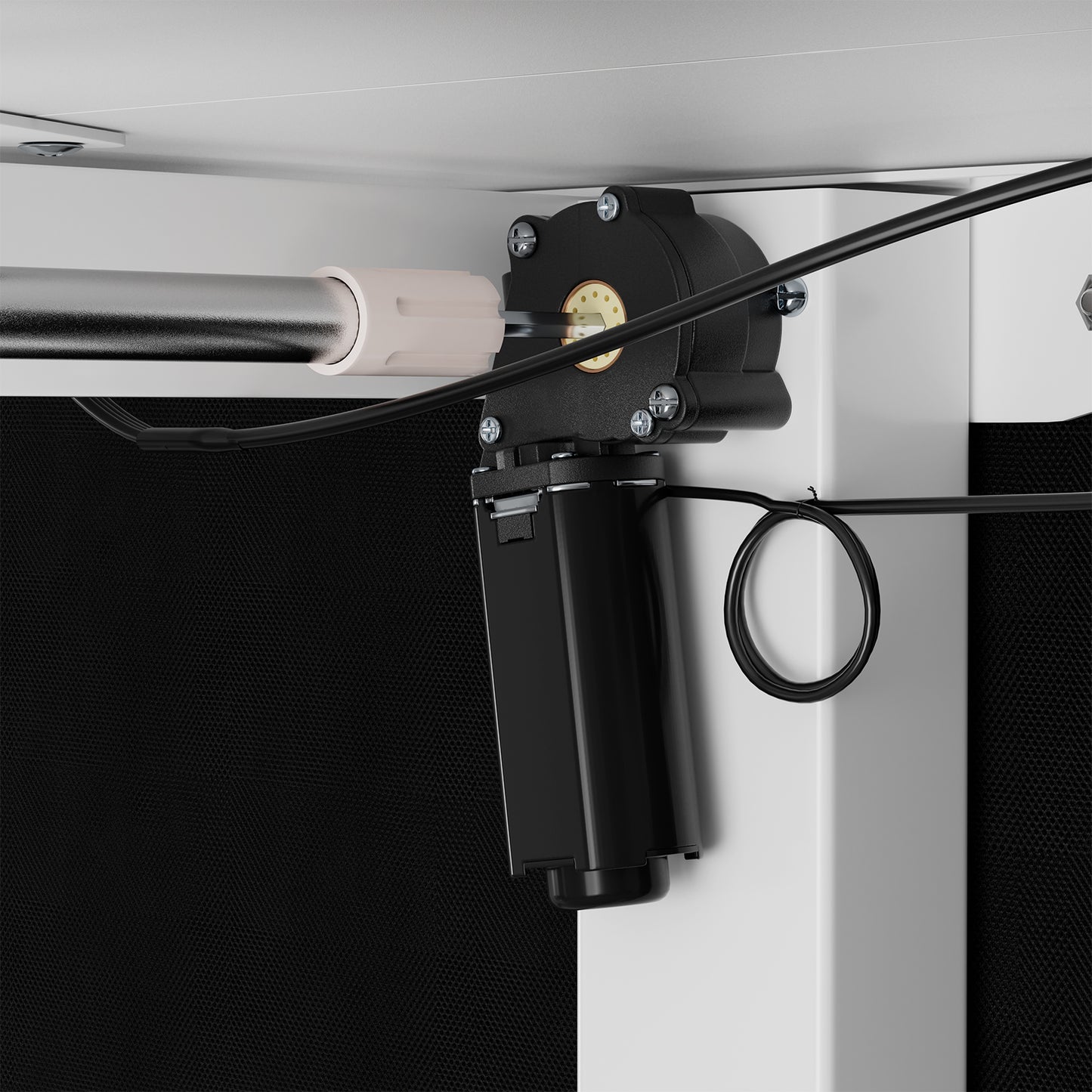 Elektrisch höhenverstellbarer Schreibtisch 160 x 75 cm, weiß-DUMONT