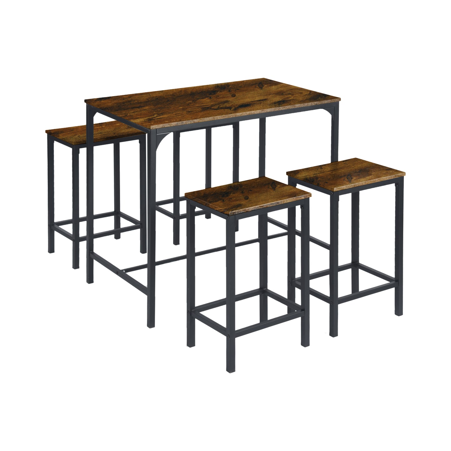 FAIRMAN Retro-Barset für 4 Personen – Feuermuster