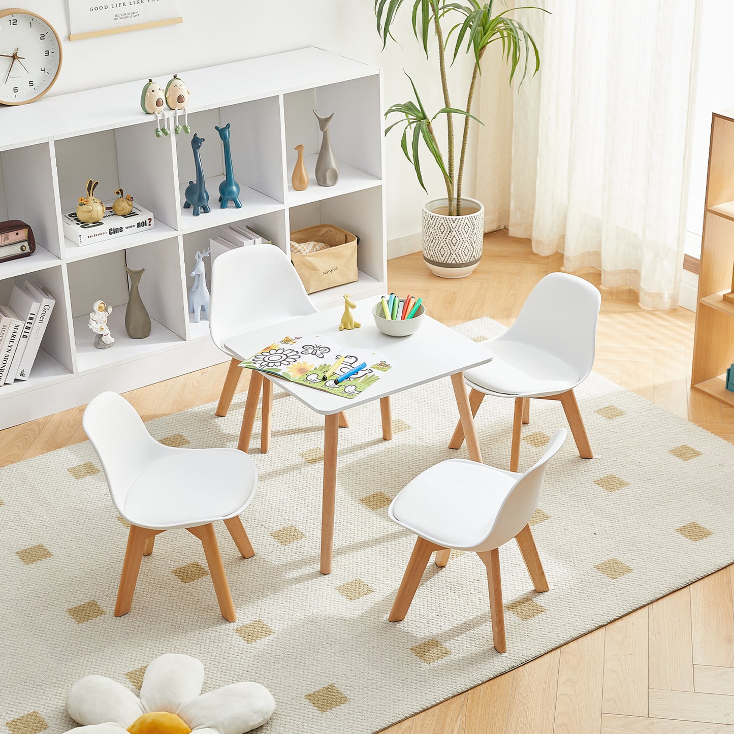 Kindertische und -stühle sind für Kinder im Alter von 3–5 Jahren geeignet-AUBURN