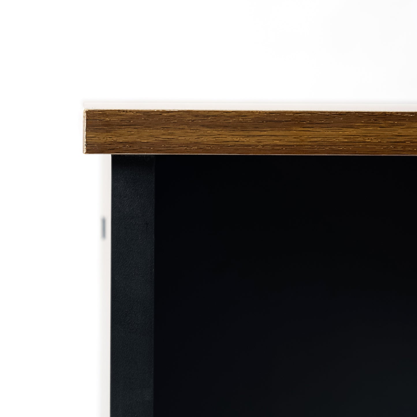 Esszimmerbank lang mit 90cm Sitzfläche, 2er Set - Eiche/Weiß/Schwarz - HYBLA