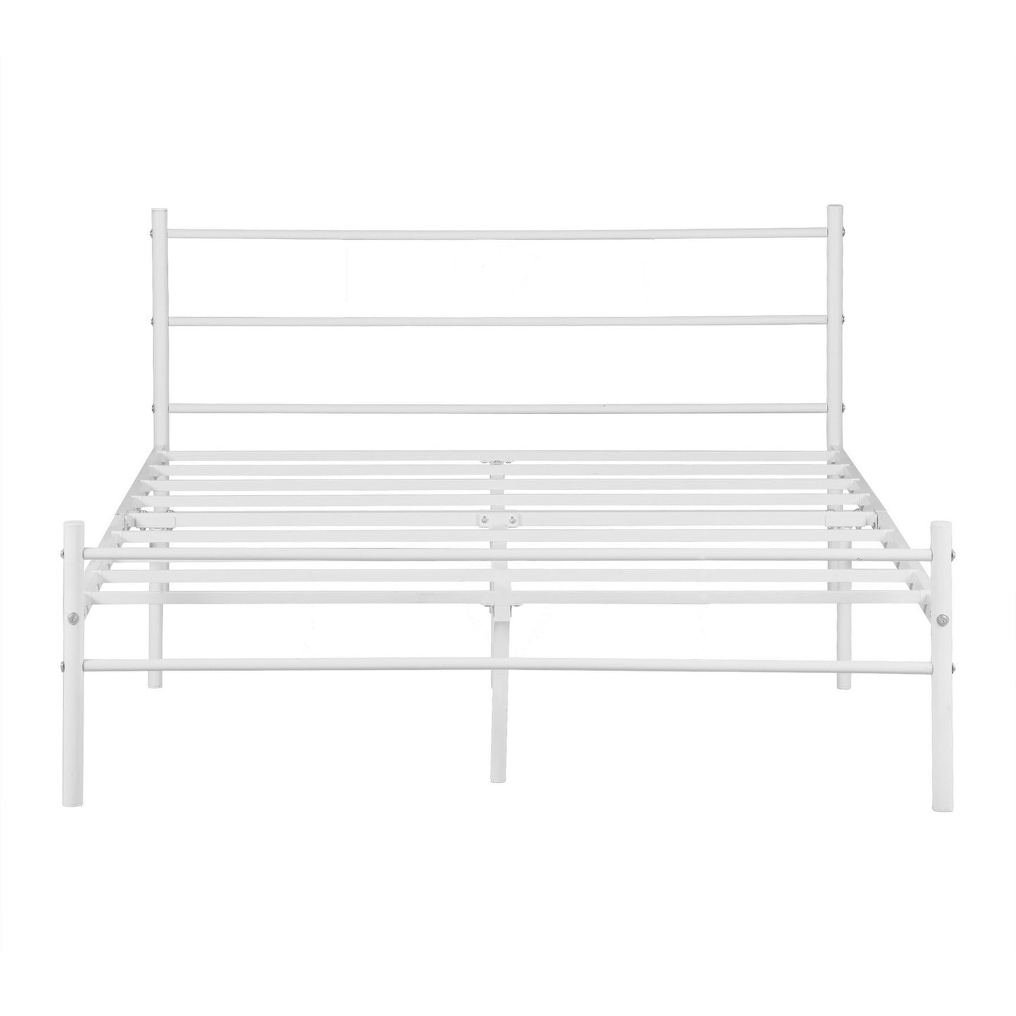 PRIMO Einzel-/Doppelbett aus Metall 94 * 196 cm/143 * 196 cm - Schwarz/Weiß