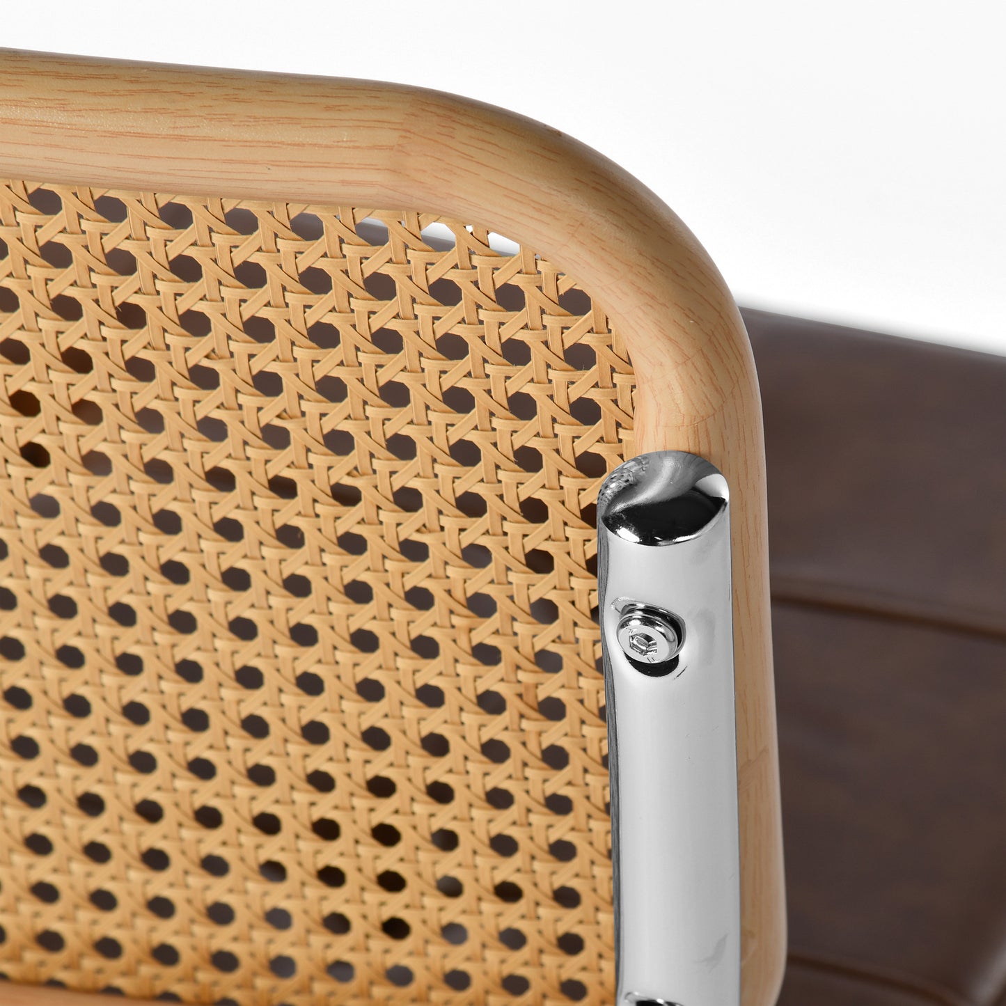 Mid-Century Rattan-Style Klassisches Stuhlset 2er - Langlebig und Benutzerfreundlich | EGGREE