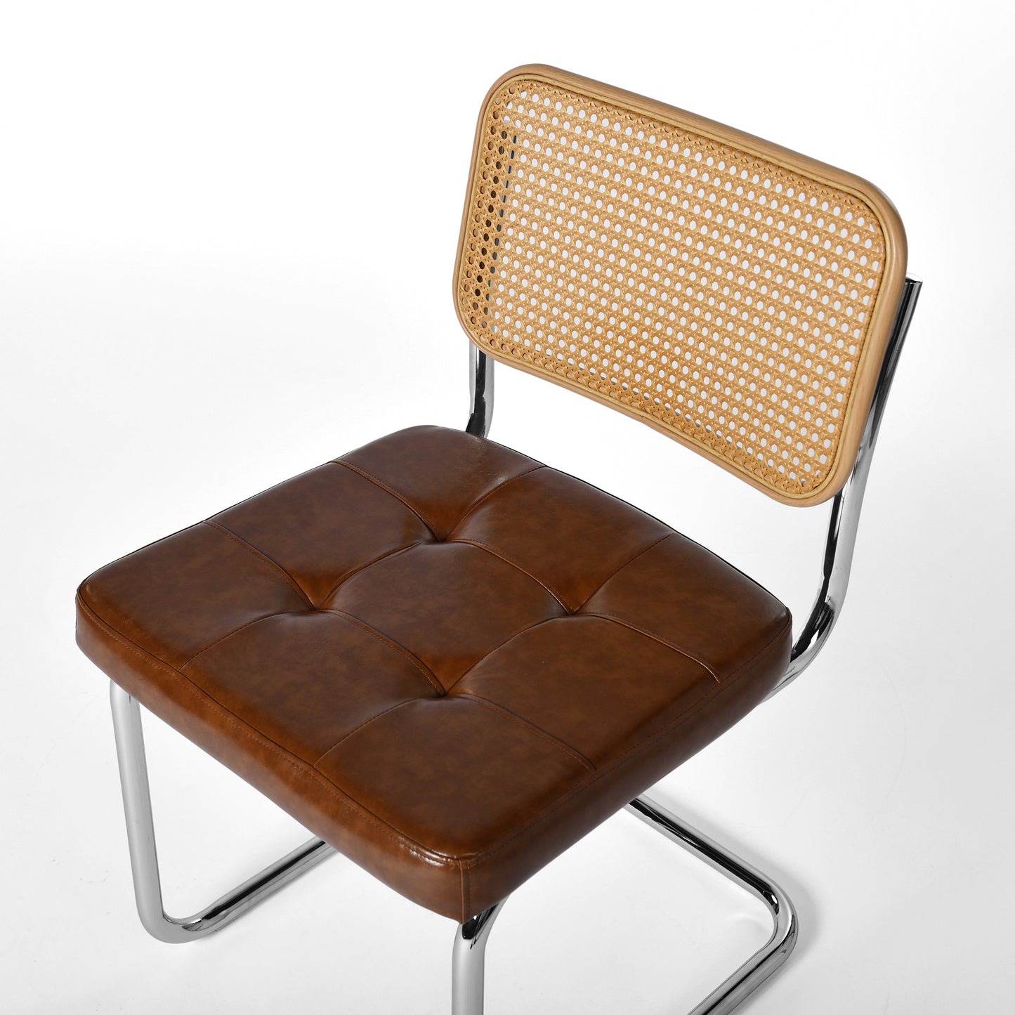 Mid-Century Rattan-Style Klassisches Stuhlset 2er - Langlebig und Benutzerfreundlich | EGGREE