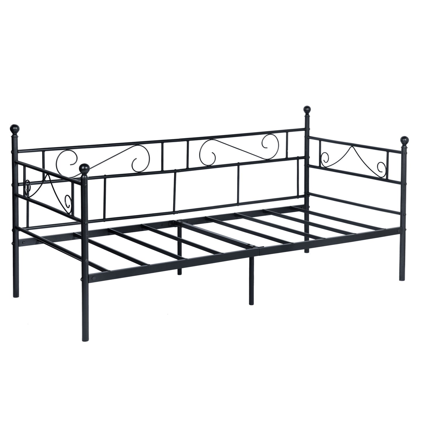 SOROSIS Metallsofa Einzelbett 95 * 196 cm - Schwarz/Weiß