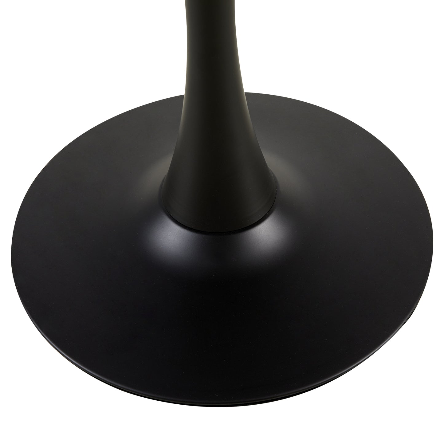 TULIP Runder Esstisch ohne Lücken, 75 cm - Schwarz/Weiß/Marmor