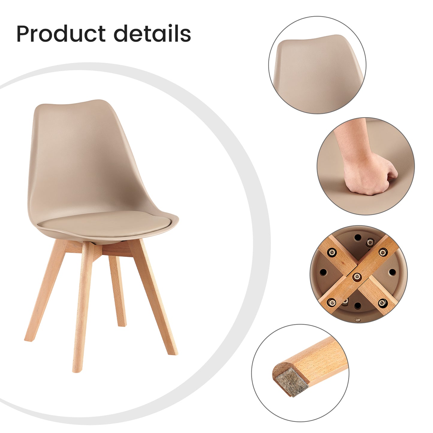 【MYSTERY BOX】 Zufälliges Designer-Stuhl-Set mit 4 Stück – nur 80 €! (Wert 86–110 €+) – Kostenloser Versand