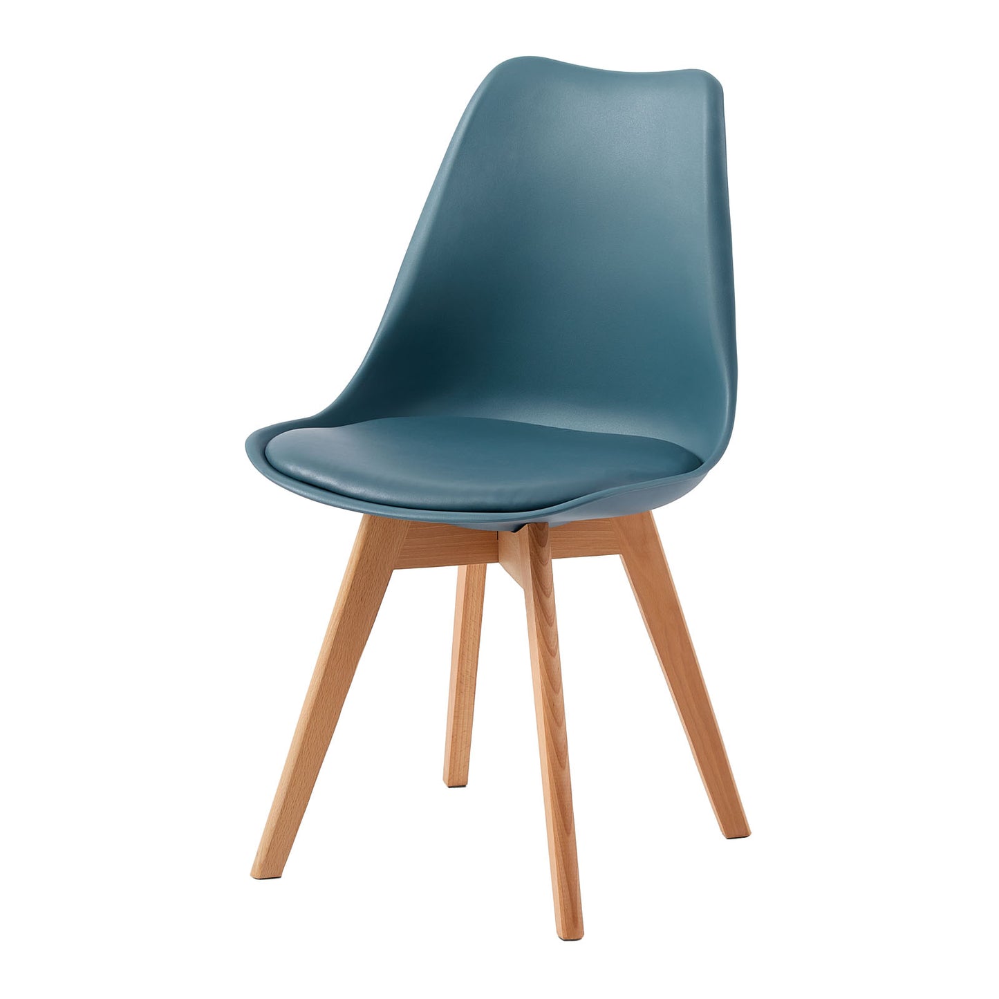 TULIP gepolsterter Esszimmerstuhl – Serie Blau, 2er-/4er-Set