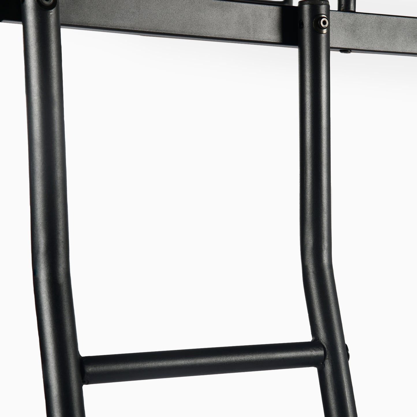 Loft Metallbettgestell mit Integrierter Leiter Schwarz - WALDO