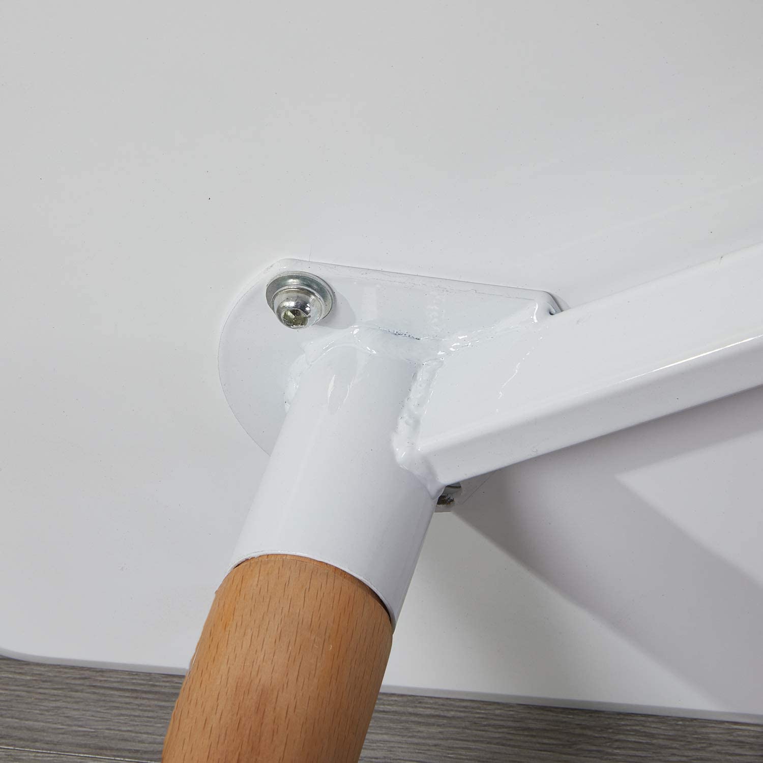 SAGE Rechteckiger Esstische aus MDF mit Buchenbeinen 110 * 70 * 72 cm - Schwarz/Wei?