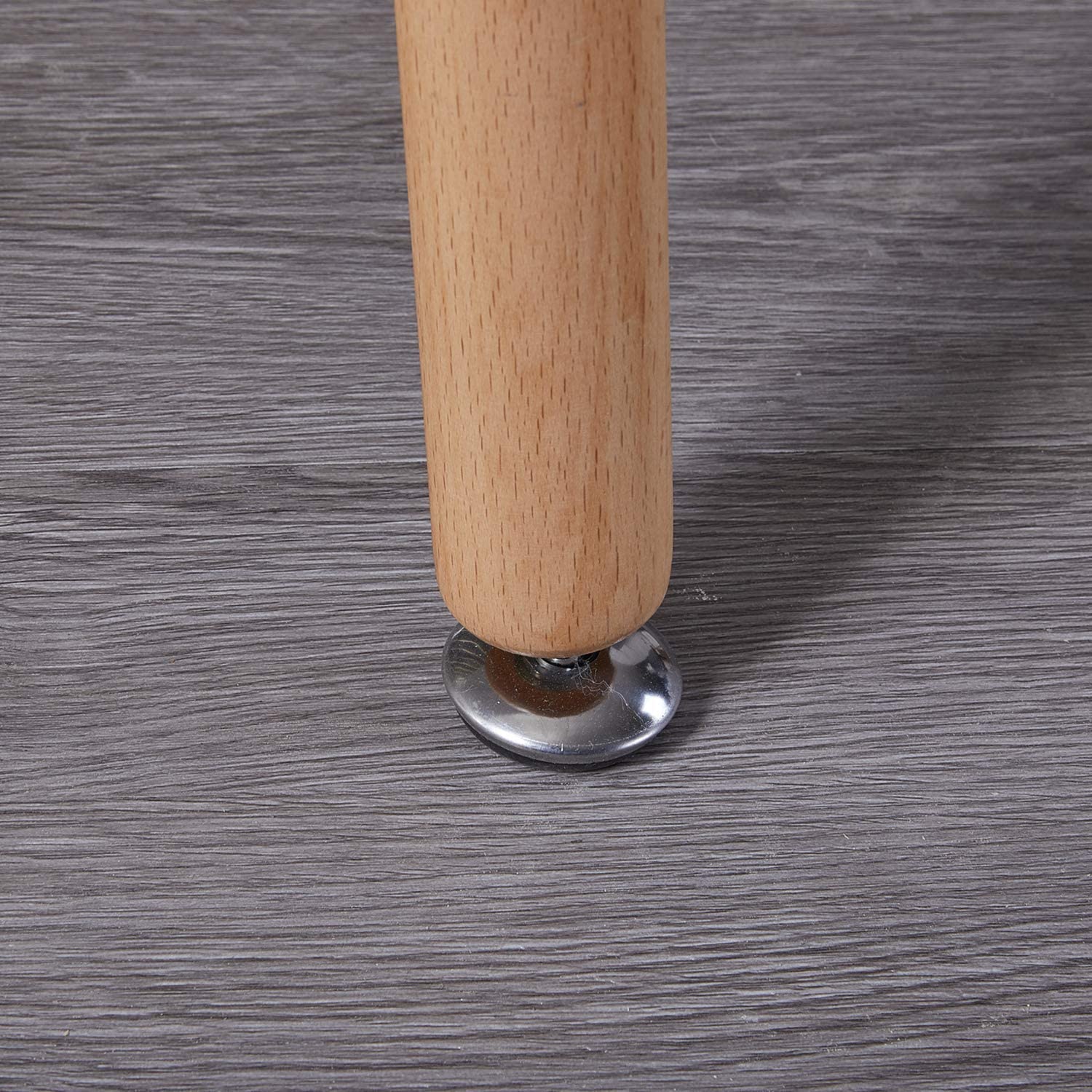 SAGE Rechteckiger Esstische aus MDF mit Buchenbeinen 110 * 70 * 72 cm - Schwarz/Wei?