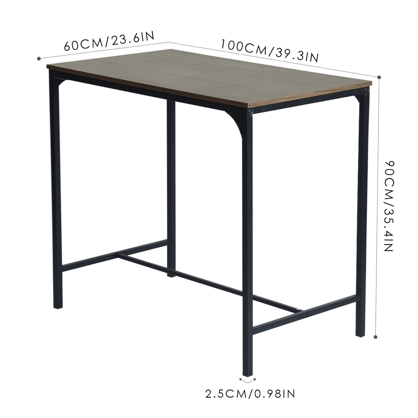 FAIRMAN Bartisch und 4 Stühle – Grau