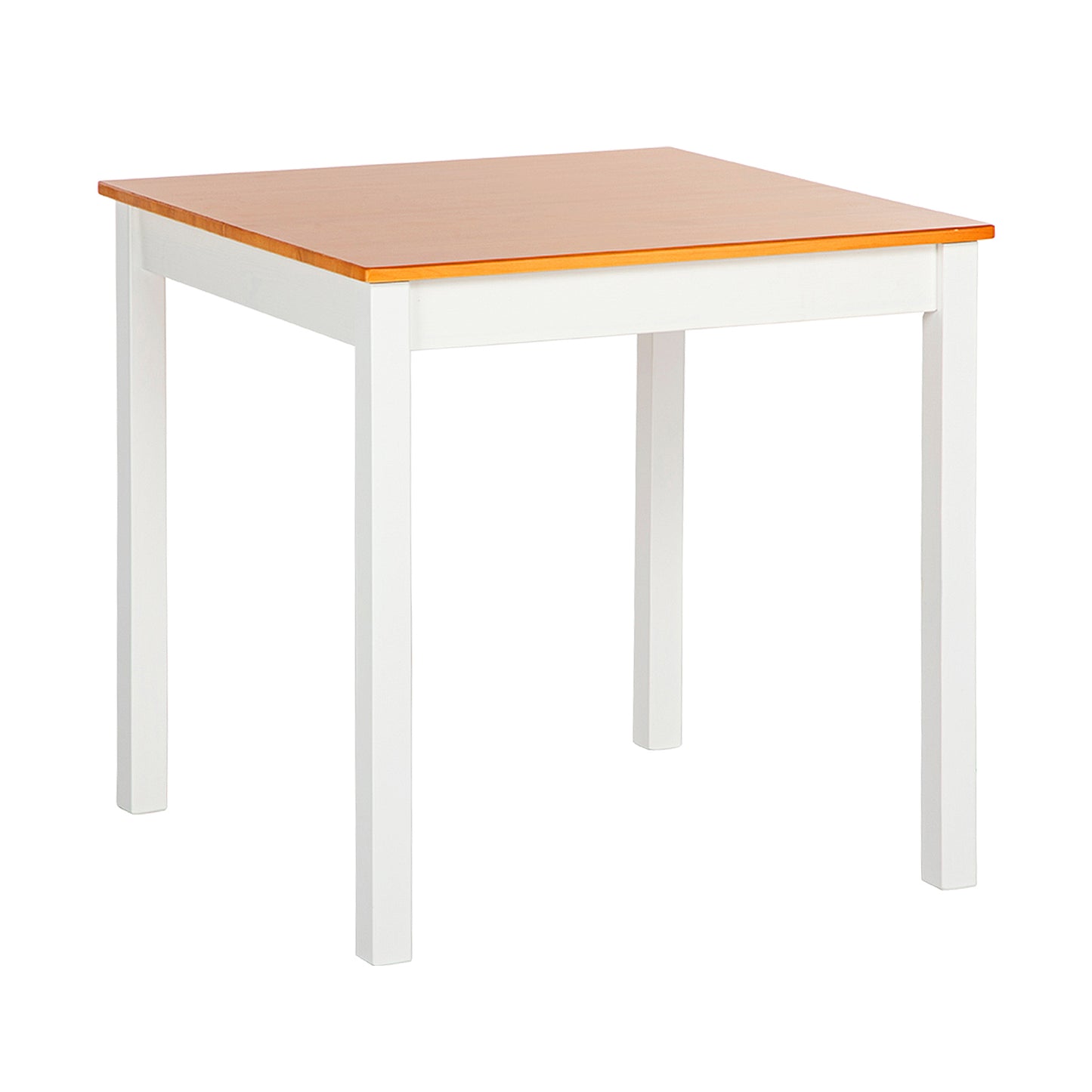 LILAC Esstisch mit 2 St¨¹hlen Set 74 * 74 * 73cm - Wei?/Grau/Braun