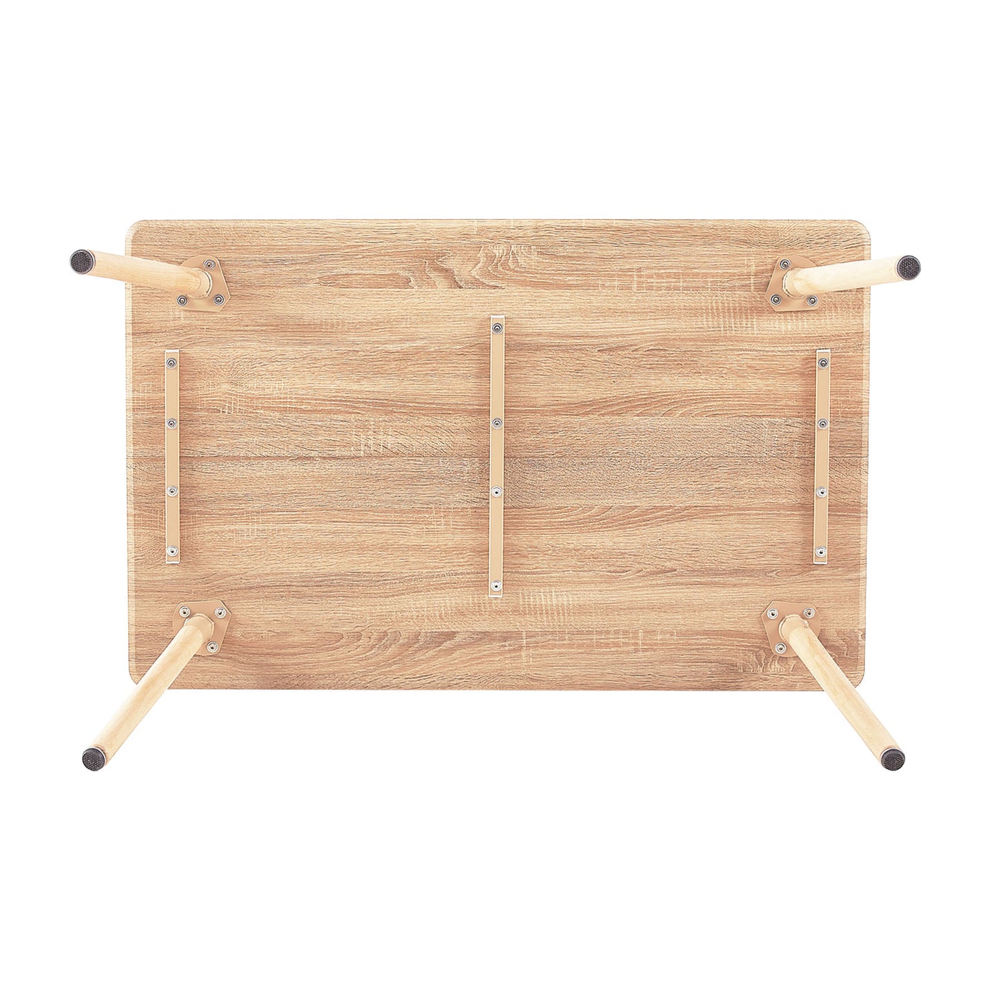 SAGE Rechteckiger MDF-Esstisch im skandinavischen Stil, 110 x 70 x 74 cm, Eichenfarbe