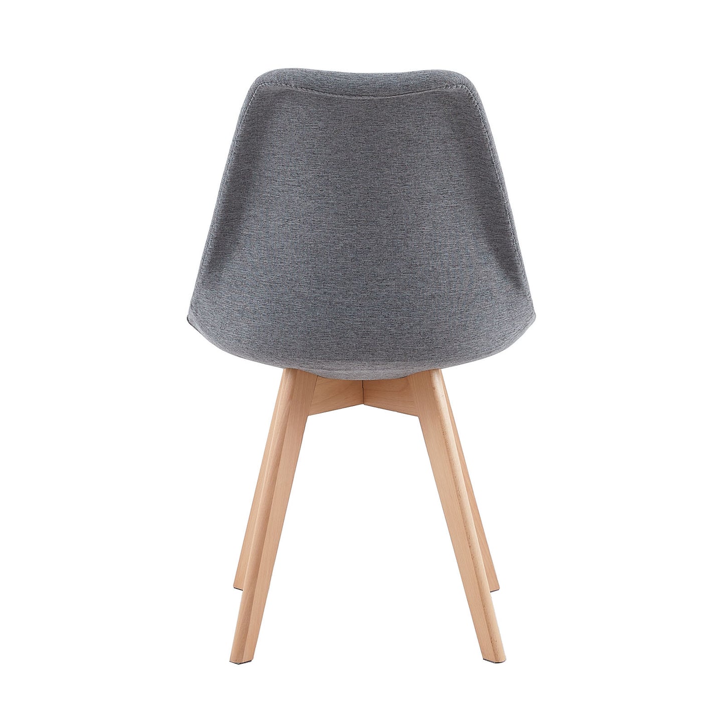 TULIP Stoff Esszimmerst¨¹hle mit Buche Bein - Grau/Gelb