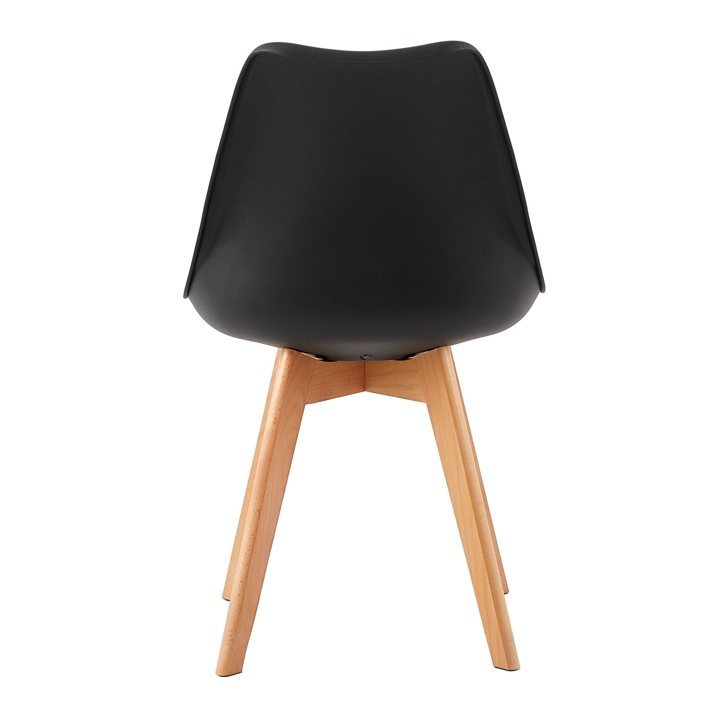 TULIP PP Esszimmerst¨¹hle mit Buche Bein, Moderne Design Gepolsterter Stuhl - Schwarz Braun