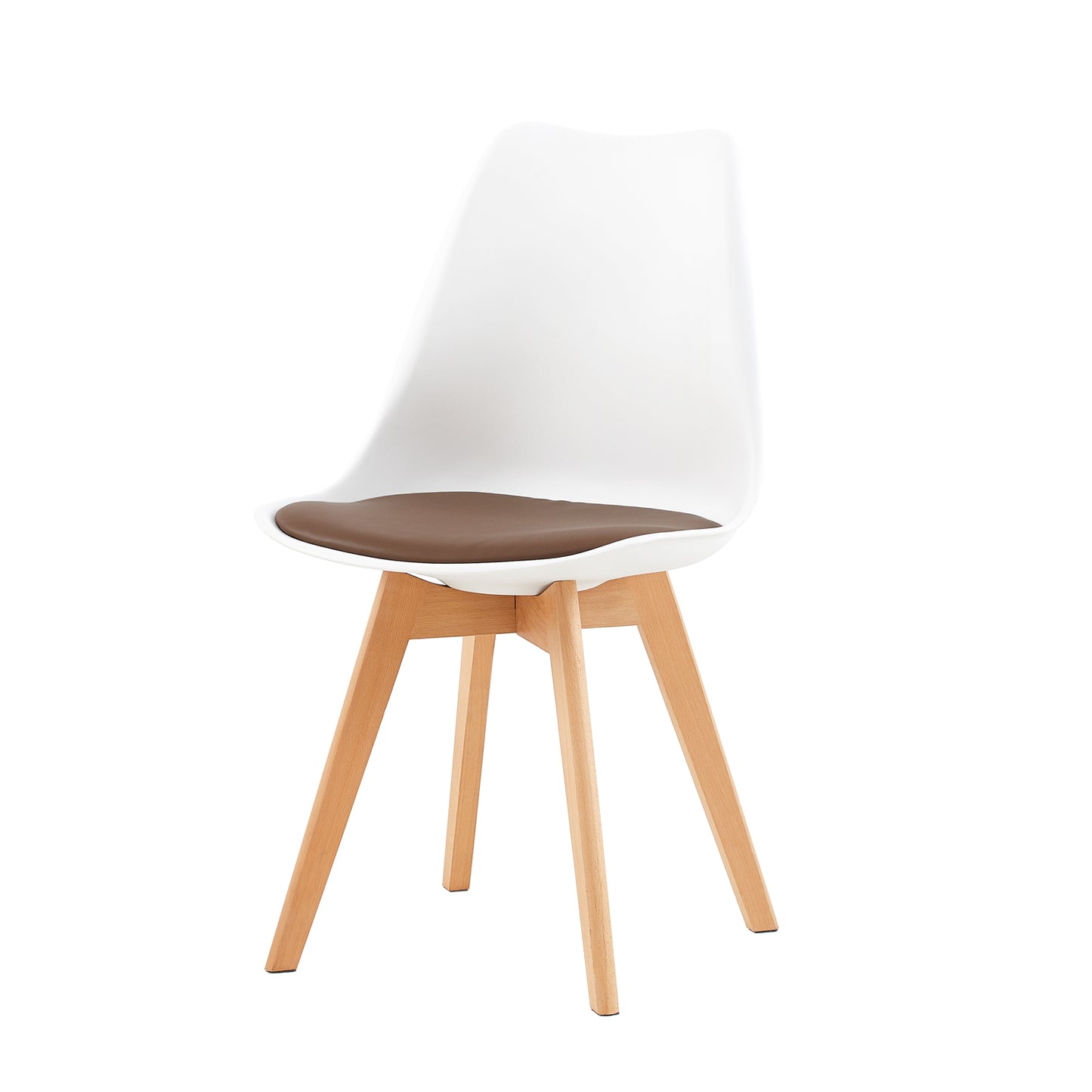 TULIP PP Esszimmerst¨¹hle mit Buche Bein Gepolsterter Stuhl K¨¹chenstuhl Holz - Braun/Rosa/Gr¨¹n/Hellblau/Rot