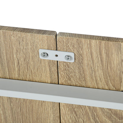 REEDER Modulares Tisch- und 4 Stühle Set - Eiche/Schwarz