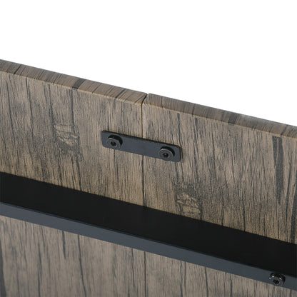 REEDER Modulares Tisch- und 4 Stühle Set - Eiche/Schwarz