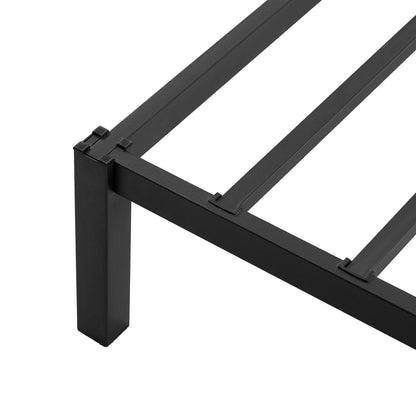ALMA Einzelbettgestell aus Metall, 2er-Set, Schwarz