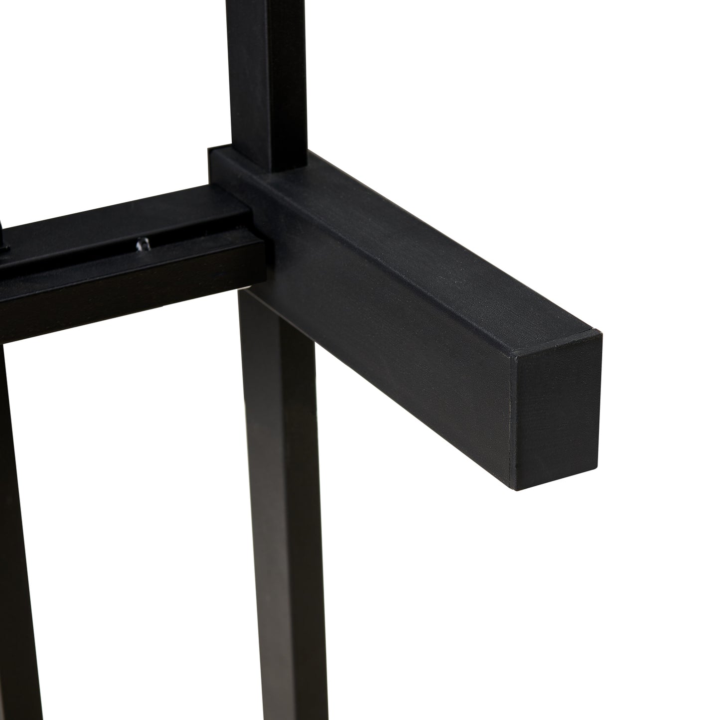 ALMA Einzelbettgestell aus Metall, 2er-Set, Schwarz