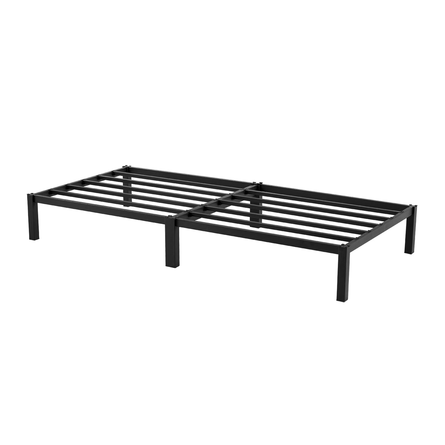 ALMA Einzelbettgestell aus Metall, 2er-Set, Schwarz