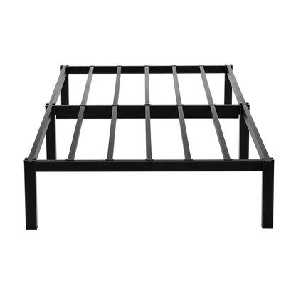 ALMA Einzelbettgestell aus Metall, 2er-Set, Schwarz