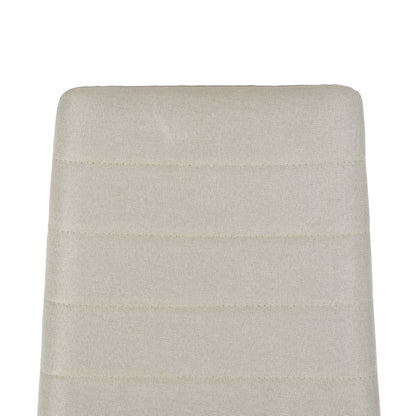 Moderne gepolsterte Esszimmerstühle (4er-Set) – Beige/Braun/Grau-ANN