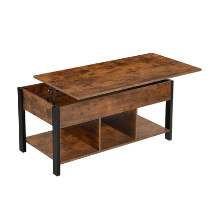 BAGGS Hochklappbarer Couchtisch mit Stauraum