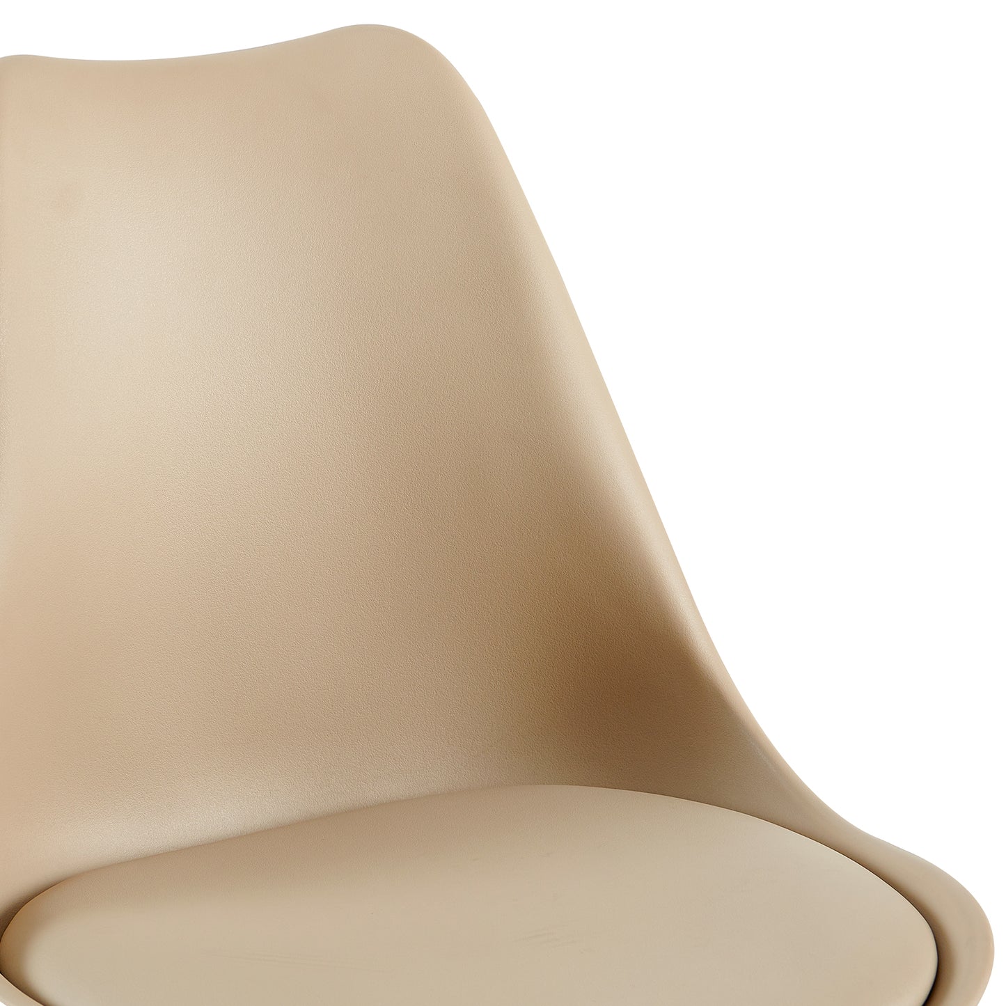 OATS 4er-Set Esszimmerstühle, gepolstert, Khaki/Helles Khaki