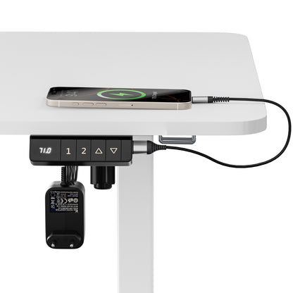 Elektrischer Höhenverstellbarer Schreibtisch Weiß 120 x 60 cm - DREXEL
