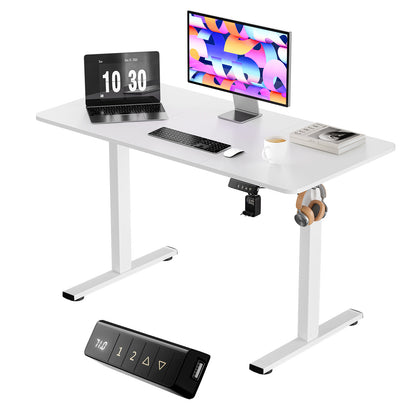 Elektrischer Höhenverstellbarer Schreibtisch Weiß 120 x 60 cm - DREXEL