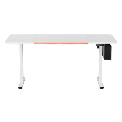 Elektrisch höhenverstellbarer Schreibtisch 160 x 75 cm, weiß-DUMONT