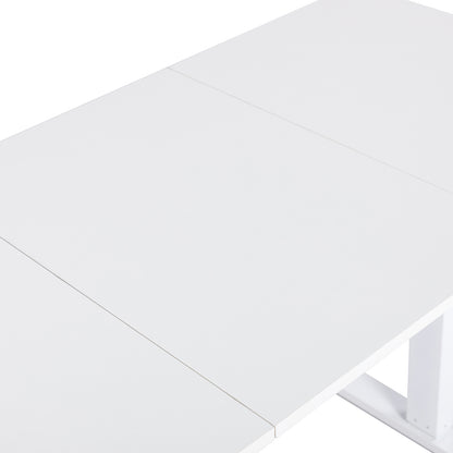 Elektrisch höhenverstellbarer Schreibtisch 160 x 75 cm, weiß-DUMONT