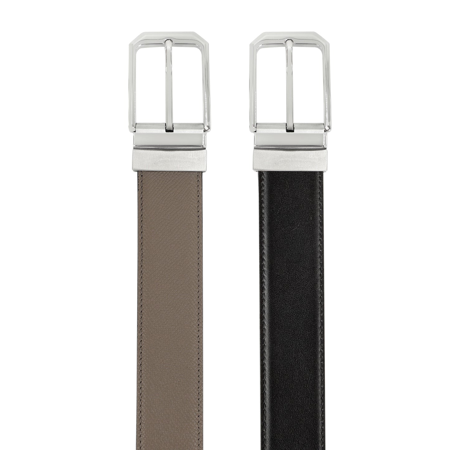 Diest Stilvoller Dornschlie?eg¨¹rtel aus Rindsleder mit Oberschicht, stahlfarben, Khaki