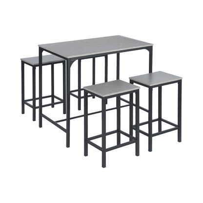 FAIRMAN Retro-Barset für 4 Personen – graues Marmormuster