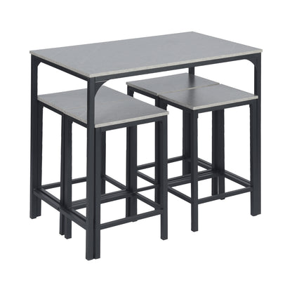FAIRMAN Retro-Barset für 4 Personen – graues Marmormuster