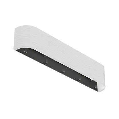 Moderne Wandgarderobe mit verdeckten Wandhaken – Weiß