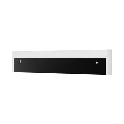 Moderne Wandgarderobe mit verdeckten Wandhaken – Weiß