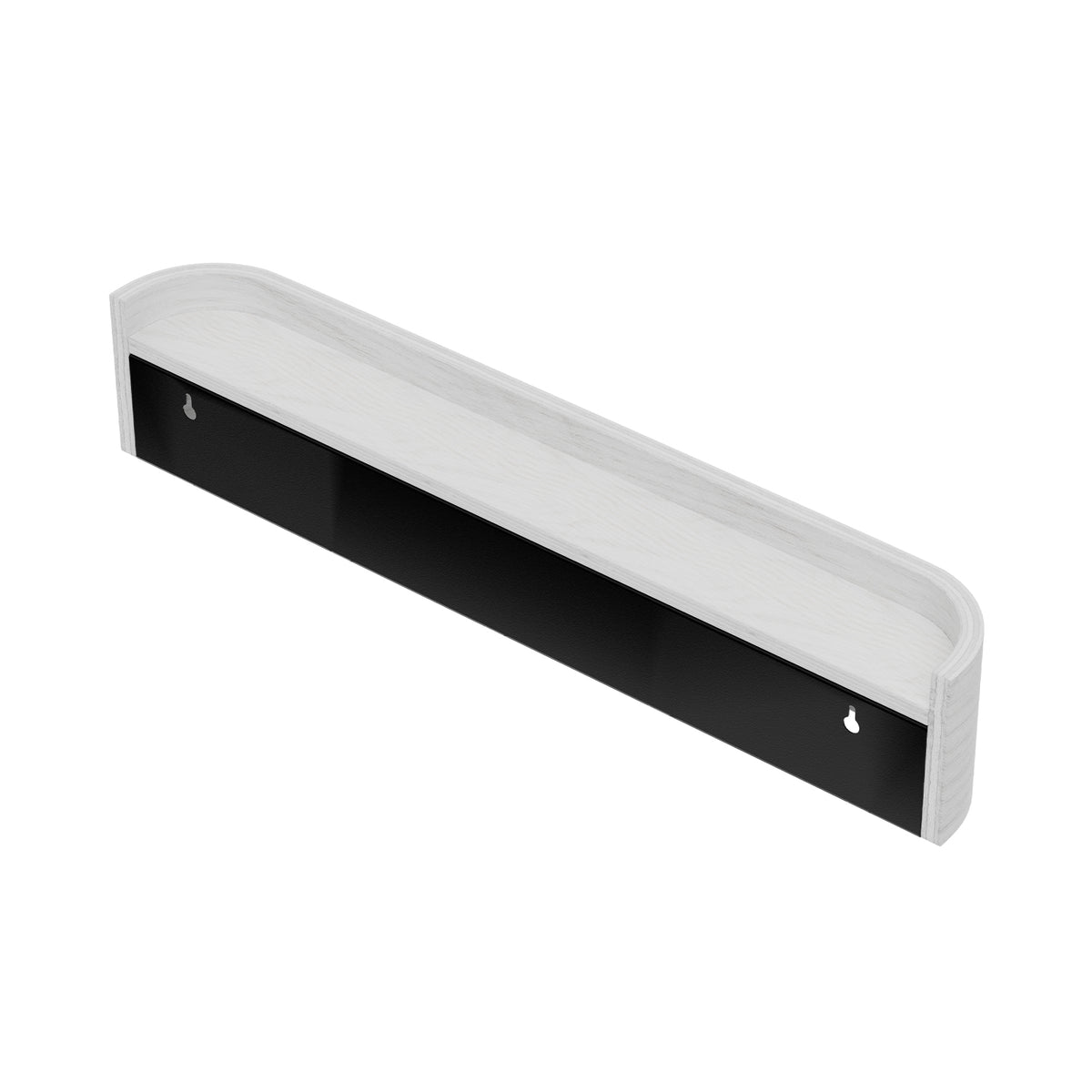 Moderne Wandgarderobe mit verdeckten Wandhaken – Weiß