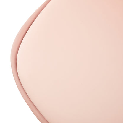 GRAND Kinder-Esszimmerstuhl mit Beinen aus Buche, 2er-Set – Rosa/Weiß
