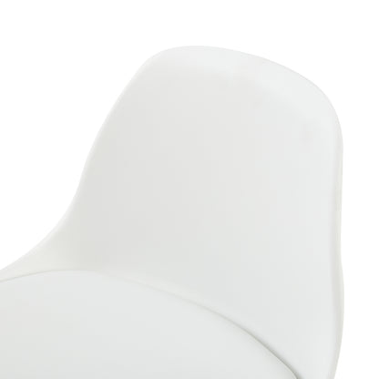 GRAND Kinder-Esszimmerstuhl mit Beinen aus Buche, 2er-Set – Rosa/Weiß