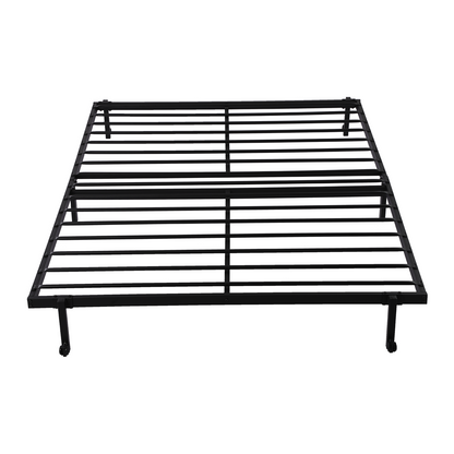 LIA Einzel-/Doppelklappbett aus Metall 94 x 196 cm/143 x 196 cm – Schwarz