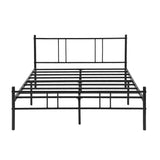 LOCARNO Einzel-/Doppelbett aus Metall 94 * 196 cm/143 * 196 cm - Schwarz