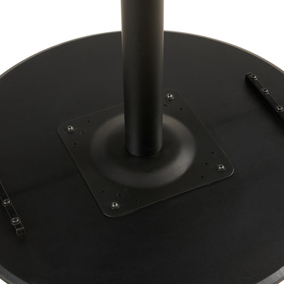 LYMAN Runder Esstisch, 80 cm, Weiß/Schwarz