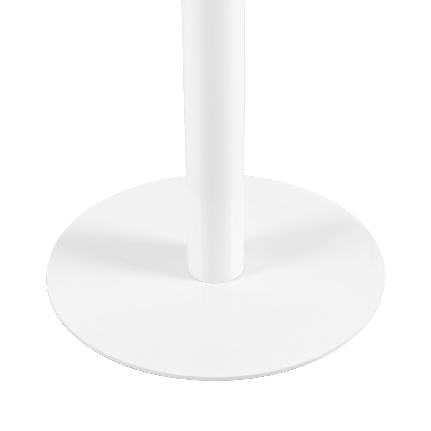 LYMAN Runder Esstisch, 80 cm, Weiß/Schwarz